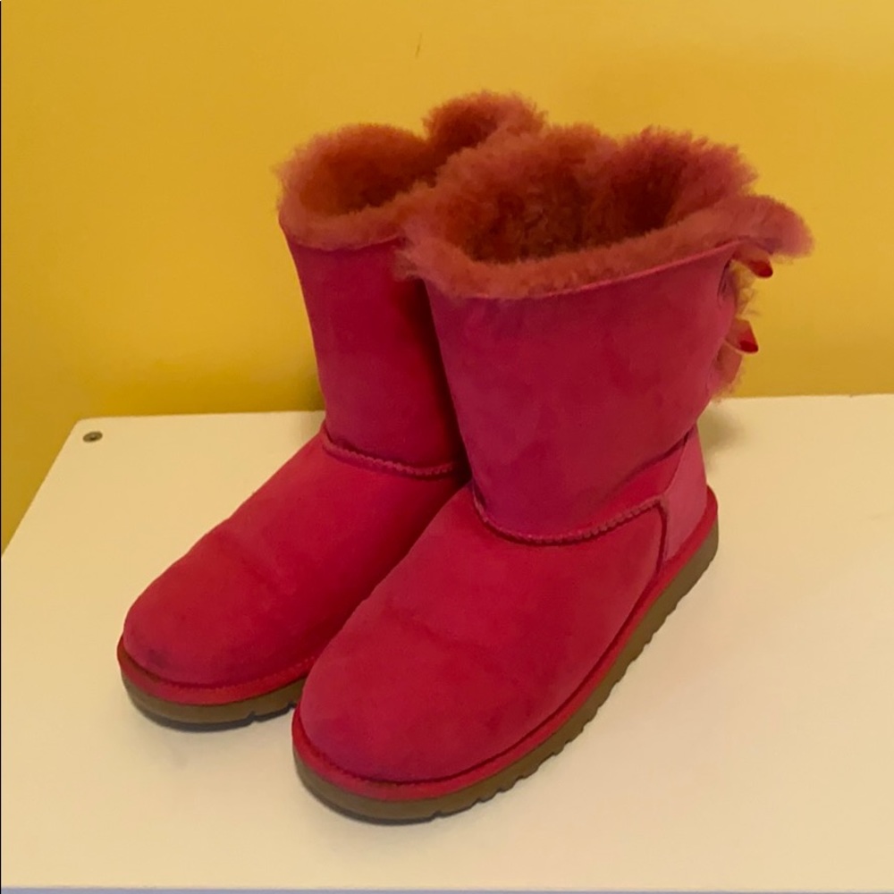 Hot Pink Uggs with Bows